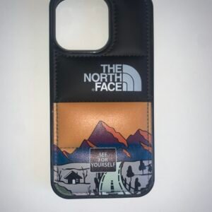Coque The North Face doudoune noire montagne couleurs