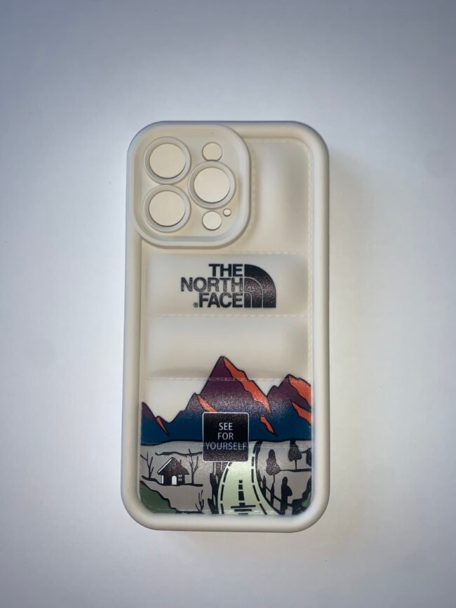Coque The North Face blanche montagne